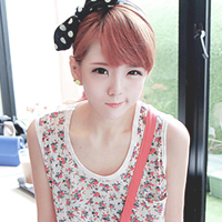 韩系唯美可爱头像:用所有时间想你_WWW.TQQA.COM