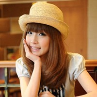 夏天戴帽子的唯美女生头像_WWW.TQQA.COM