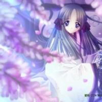 动漫女生头像:紫色_WWW.TQQA.COM