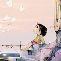 卡通可爱情侣头像:一左一右_WWW.TQQA.COM