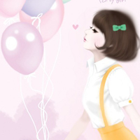 纯情少女卡通微信头像:拥有一个永远不放弃的梦_WWW.TQQA.COM