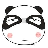 卡通熊猫头像_WWW.TQQA.COM