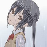 卡通小女孩头像:夜闭上双眼不说话_WWW.TQQA.COM
