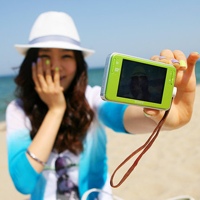 蓝色唯美qq头像意境海边女生:从此不难过_WWW.TQQA.COM