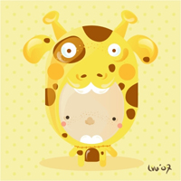 不要人物的卡通可爱情侣头像一对_WWW.TQQA.COM