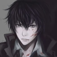 动漫黑白冷酷男头像_WWW.TQQA.COM