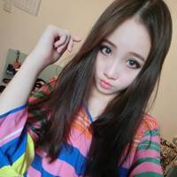唯美中分长发女生头像:中分菇凉最美_WWW.TQQA.COM