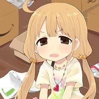 卡通小女孩头像:夜闭上双眼不说话_WWW.TQQA.COM