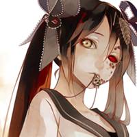 卡通小女孩头像:夜闭上双眼不说话_WWW.TQQA.COM