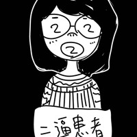 黑白手绘卡通女生头像:90后的各种症你属于哪一_WWW.TQQA.COM