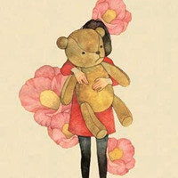 韩国插画情侣QQ头像一对_WWW.TQQA.COM