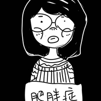 黑白手绘卡通女生头像:90后的各种症你属于哪一_WWW.TQQA.COM
