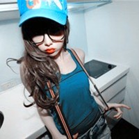 蓝色唯美女头像_WWW.TQQA.COM