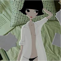 齐刘海卡通短发女生QQ头像_WWW.TQQA.COM