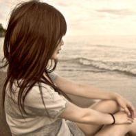 唯美女生头像侧面:受伤的心不会再爱谁_WWW.TQQA.COM