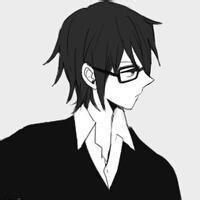 黑白头像男生二次元_WWW.TQQA.COM