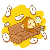 QQ头像悠嘻猴图片静态:幸福的悠嘻猴_WWW.TQQA.COM