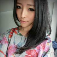 唯美中分长发女生头像:中分菇凉最美_WWW.TQQA.COM