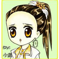 明星qq头像刘诗诗Q版:挺萌挺可爱_WWW.TQQA.COM