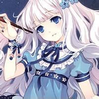 qq动漫头像女生:蓝发_WWW.TQQA.COM