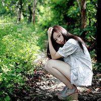唯美清新女生侧面头像:多少爱不能重来_WWW.TQQA.COM
