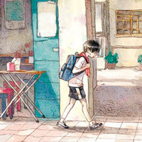 韩国插画情侣QQ头像一对_WWW.TQQA.COM