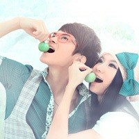 2016最新情侣头像一对两张:2个人在一起_WWW.TQQA.COM