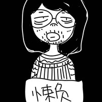 黑白手绘卡通女生头像:90后的各种症你属于哪一_WWW.TQQA.COM