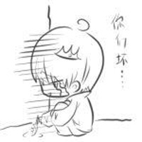 铅笔卡通手绘情侣头像:一左一右_WWW.TQQA.COM