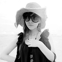 美女图片黑白头像_WWW.TQQA.COM