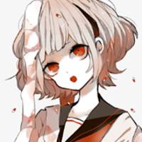 卡通小女孩头像:夜闭上双眼不说话_WWW.TQQA.COM