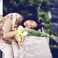 阳光亲睐快乐的女银:森系小清新富有意境的唯美_WWW.TQQA.COM