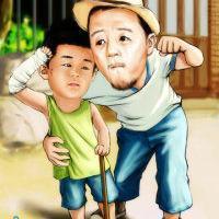 爸爸去哪儿卡通头像图片:你爱么？_WWW.TQQA.COM