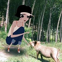 齐刘海卡通短发女生QQ头像_WWW.TQQA.COM