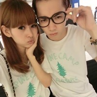 一男一女韩国情侣头像:世界有你不寂寞_WWW.TQQA.COM