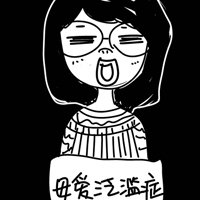 黑白手绘卡通女生头像:90后的各种症你属于哪一_WWW.TQQA.COM