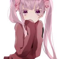 卡通小女孩头像:夜闭上双眼不说话_WWW.TQQA.COM