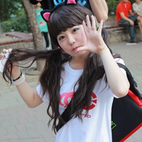 可爱的韩国女生头像:长发及腰的小美女_WWW.TQQA.COM