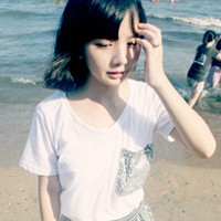 可爱流行短发女生QQ头像_WWW.TQQA.COM