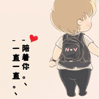 卡通情侣头像一左一右两张带字 一天比一天更爱_WWW.TQQA.COM