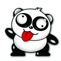 卡通熊猫头像_WWW.TQQA.COM