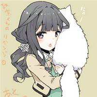 卡通头像女生戴眼镜的世界很精彩i_WWW.TQQA.COM