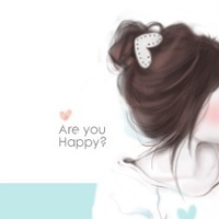 柔弱女生卡通qq头像图片:被你拥抱的幸福还温暖_WWW.TQQA.COM