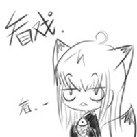 铅笔卡通手绘情侣头像:一左一右_WWW.TQQA.COM