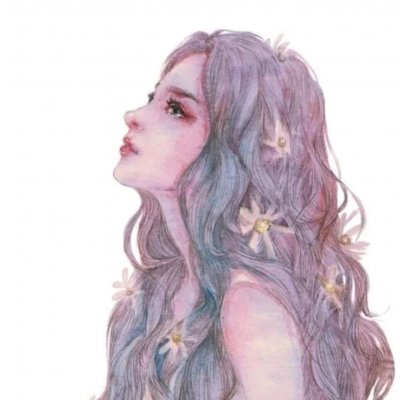 高清好看唯美的女生简约头像手绘图片_WWW.TQQA.COM