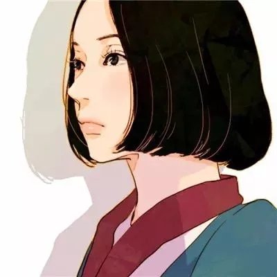 高清好看唯美的女生简约头像手绘图片_WWW.TQQA.COM