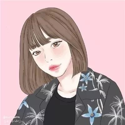 高清好看唯美的女生简约头像手绘图片_WWW.TQQA.COM