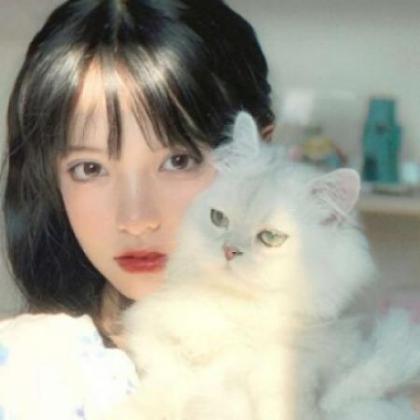 女生抱着猫很酷的头像高清真人2020最新_WWW.TQQA.COM