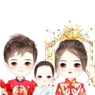 一家三口卡通微信头像_WWW.TQQA.COM