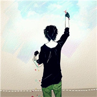 独一无二的卡通背影男生头像_WWW.TQQA.COM